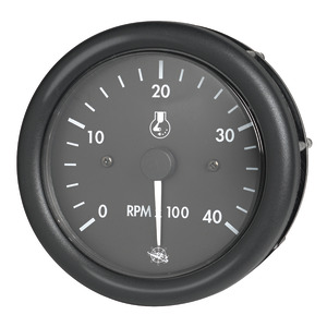 Guardian RPM counter diesel black w/hourmeter 12 V